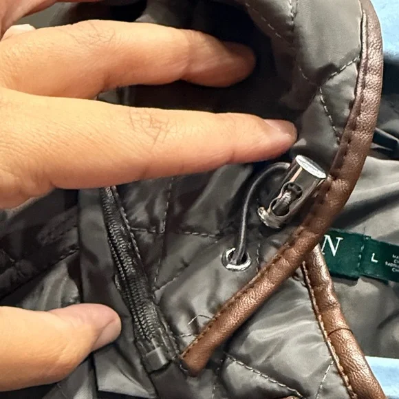 Ralph Lauren Quilted Brown Women's Puffer Coat Good Condition - Picture 12 of 16